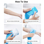 Silicone Bath Towel Scrubber – Single Side Body Cleaner