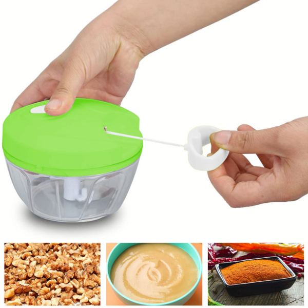 Speedy Hand Pull Food Chopper – Manual Mincer & Vegetable Cutter