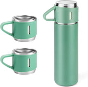 500ml Vacuum Flask Gift Set – Stainless Steel Thermos & Mug (Random Color)
