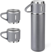 500ml Vacuum Flask Gift Set – Stainless Steel Thermos & Mug (Random Color)
