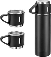 500ml Vacuum Flask Gift Set – Stainless Steel Thermos & Mug (Random Color)